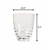 Leading Ware Swirl Acrylic Drinking Glasses (Set of 4), 15Oz, Bpa Free, Durable Plastic - Clear - Image 3