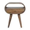 ed Circular Bedside Table - Gray Wash - Image 11