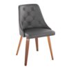 Marche - Contemporary / Dining Chair (Set of 2) - Walnut / Gray - Image 2