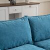 Convertible Combination Sofa, Sofa U Shaped, Sofa With Footstools With Storage Sofa For Living Room, Living Room 2 Seater Combination Sofa - Blue - Image 5