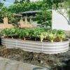 Heavy Duty Galvanized Raised Garden Bed Kit For Vegetables Flowers & Herbs Rust Resistant - Silver - Image 2