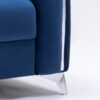 Wenona - Velvet 3 Pieces Living Room Set - Blue - Image 3