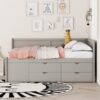 Full Size Daybed With Drawers And Shelves - Gray - Image 13