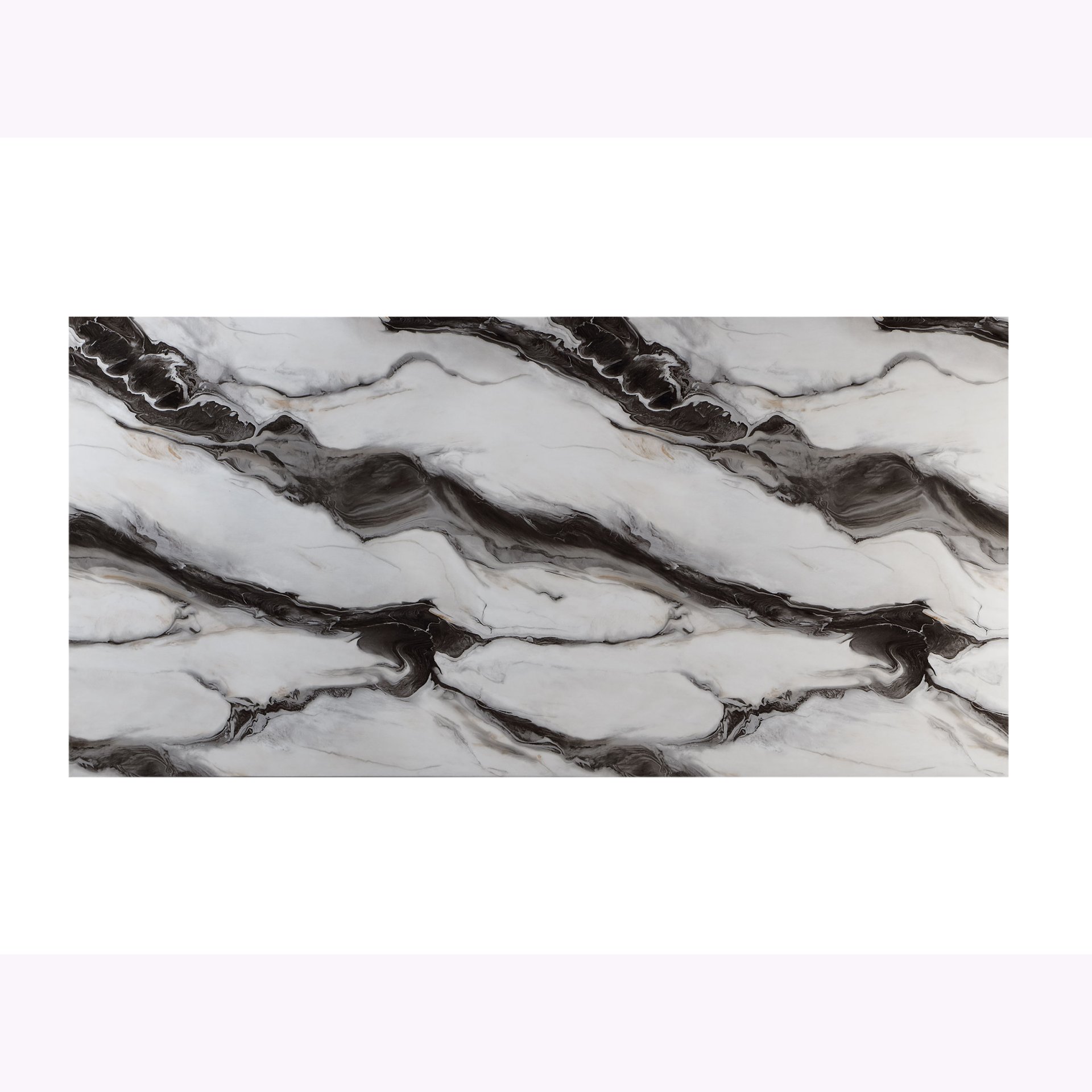 Stacey - Buffet With Storage Drawers And Marble Detailing - Black / Marble - Image 9