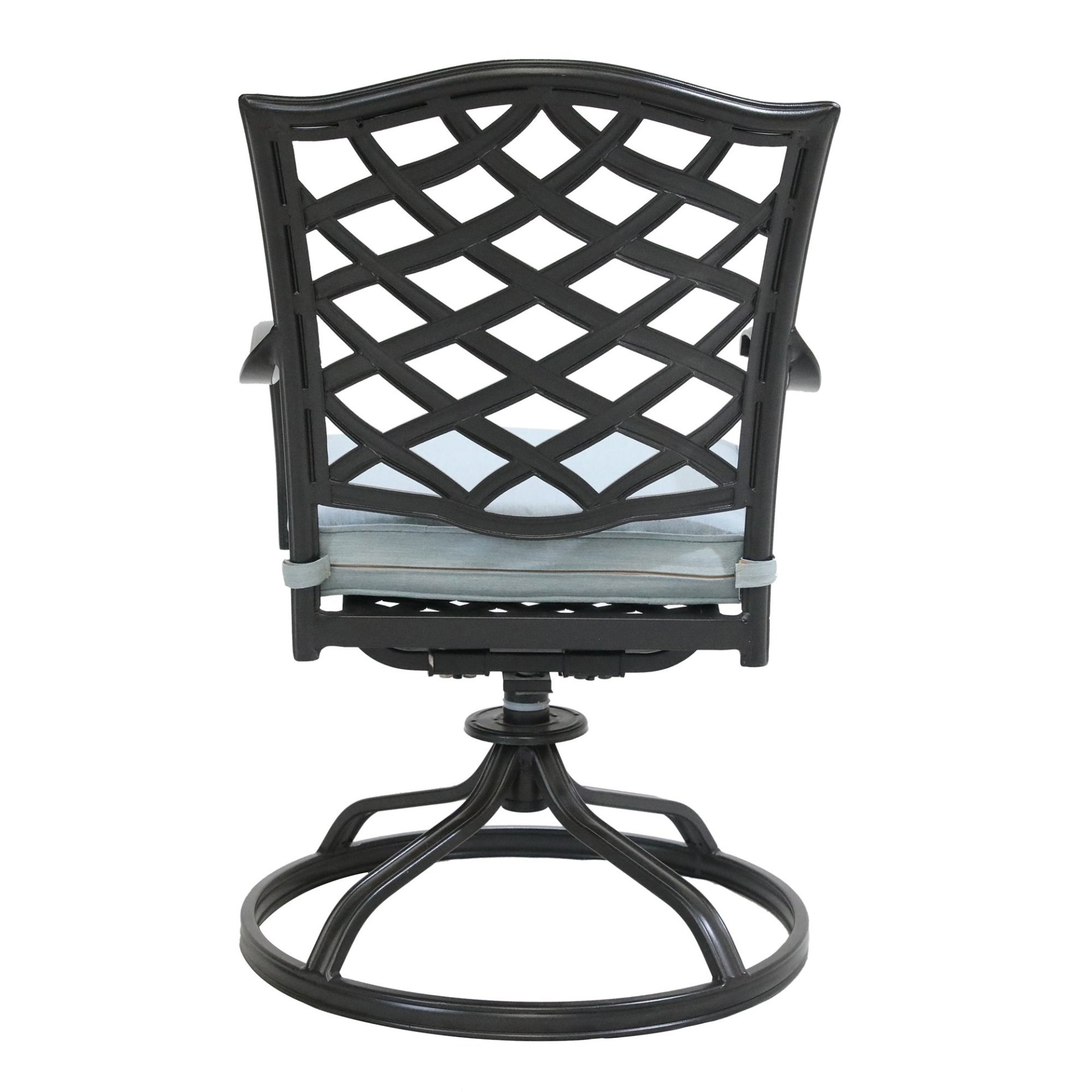 Dining Swivel Chair (Set of 2) - Light Blue - Image 6