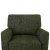 360° Swivel Chair Accent Barrel Armchair With Side Pockets, Chenille Upholstery, Compact Size - Green - Image 21