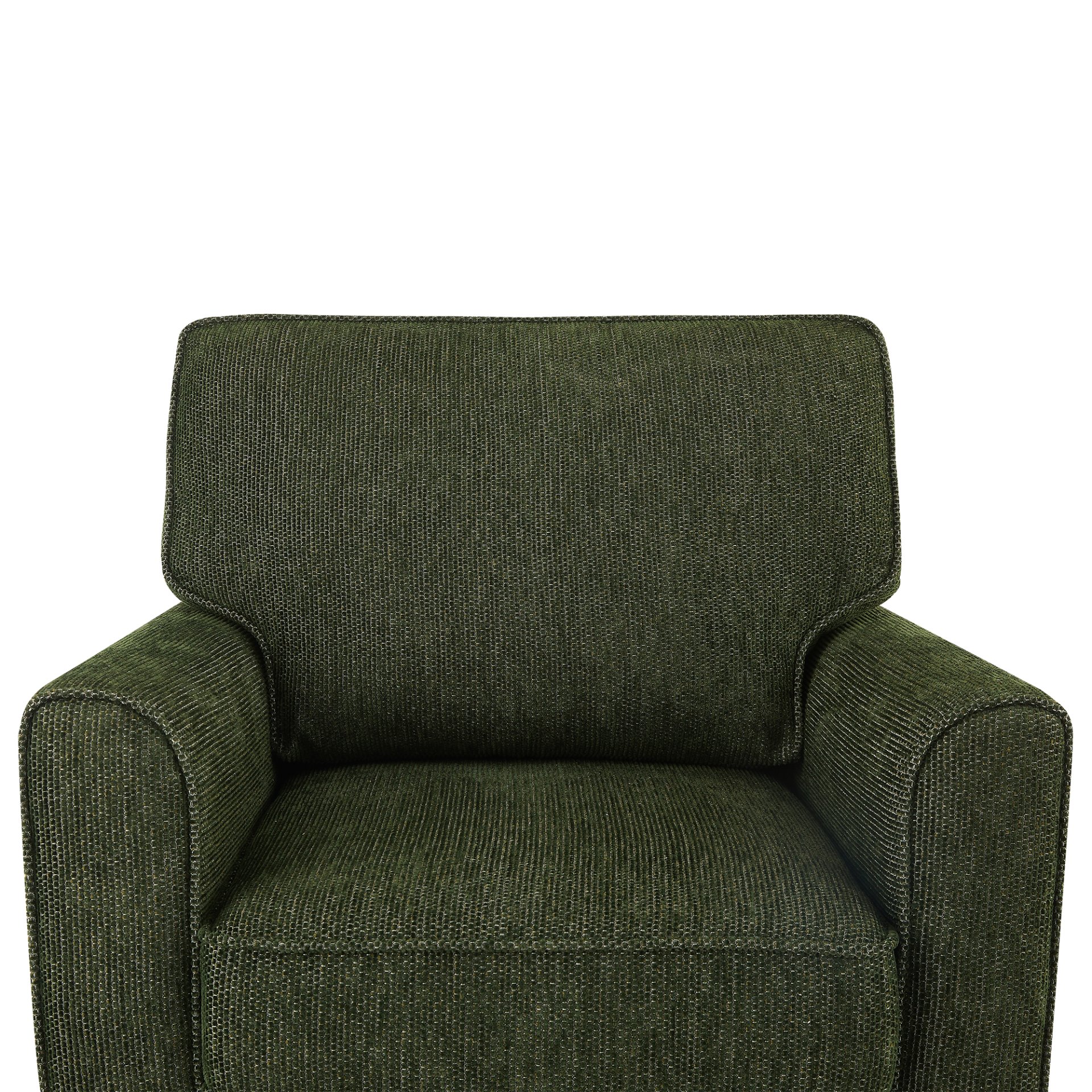 360° Swivel Chair Accent Barrel Armchair With Side Pockets, Chenille Upholstery, Compact Size - Green - Image 21