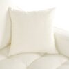 Chaise Lounge Sofa Bed With Tufted Seat And Detachable Pillows Chenille - Beige - Image 16