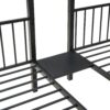 Full Over Twin-Twin Triple Bunk Bed With Drawers And Staircase - Black - Image 16