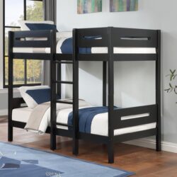 Ekko - Twin Twin Bunk Bed - Black