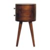 Mini Rounded Nightstand - Chestnut - Image 3