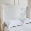 Harper - King Tall Headboard Upholstered Bed, High Headboard, Elegant Simplicity, No Box Spring Needed - Cream White - Image 9