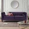 Jack - Modern Tuxedo Tufted Sofa - Purple - Image 12