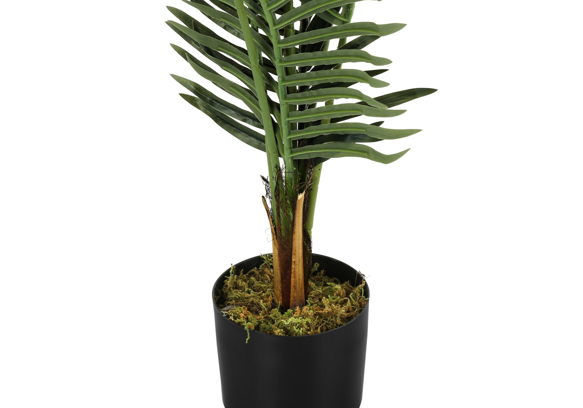 47" Tall, Artificial Plant, Palm Tree, Indoor, Faux, Fake, Floor, Greenery, Potted, Real Touch, Decorative - Green / Black - Image 3