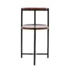 Small Coffee Tables 2 Tier Modern Sofa Side Table With Wood Storage Shelf Living Room End Tables Nightstands - Walnut Brown - Image 12
