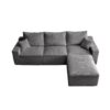 Shaped Sectional Sofa, Full Compression 3 Seater Cloud Couch With Chaise Sofa For Living Room, Ultra Soft Deep Seat Modular Sofa - Gray - Image 10