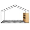 Full Size Bed House Frame With Shelves And Lights - Black - Image 21