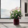 4 Pieces Planter Pot, Indoor Outdoor Flowerpot For Patio, Garden, Or Windowsills - Bean Paste Red - Image 4