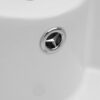 15" Pedestal Sink With Space Saving Design, Smooth Non Porous Surface For Powder Rooms - White - Image 12