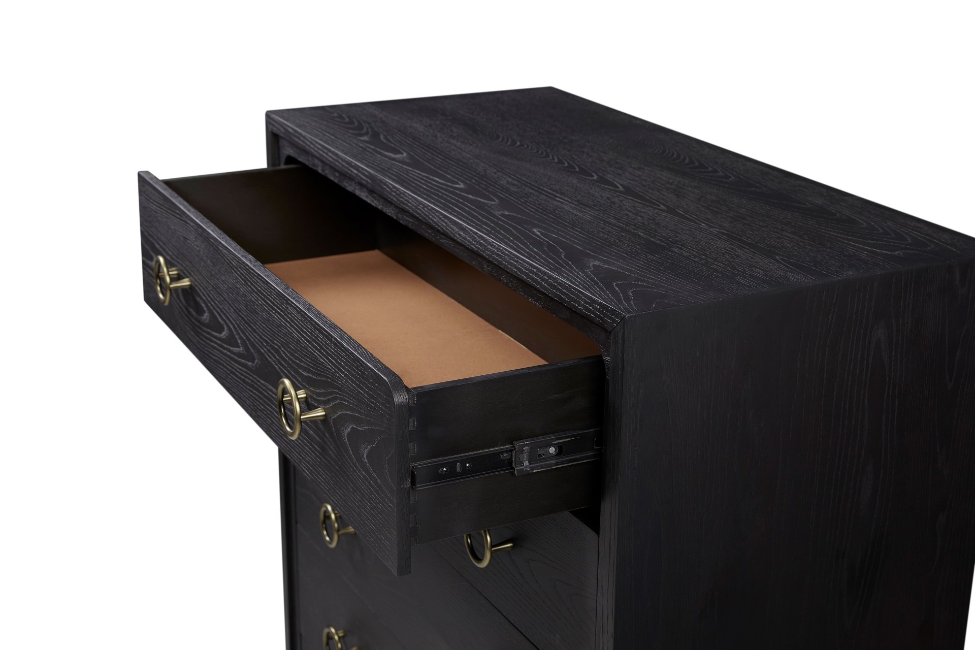5 Drawer Chest Ample Storage - Peppercorn - Image 6