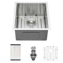 Stainless Steel Undermount Kitchen Sink 16 Gauge Single Bowl - Beige