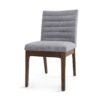Mid Century Modern Dining Chair (Set of 2) With Channel Stitching - Dark Gray - Image 7
