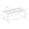 Contemporary Decorative Parquet Top Rectangle Coffee Table - Parquet Veneer - Image 6