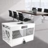 16 Bay Charging Cabinet For Laptop book, Locking Charging Station - White - Image 2