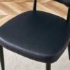 Minimalist Ergonomic Dining Chair With Curved Backrest In, (Set of 4) - Black - Image 12