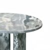 Natural Marble Coffee Table With Polished Surface, Genuine Stone - Blue Gray - Image 7