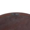 Circle Wall Mirror With Wooden Frame And Walnut Finish, Wall Mirror For Living Room Dining Room - Brown - Image 12