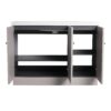 Modern 48" Freestanding Bathroom Vanity With White Resin Sink & Soft Close Cabinet Doors - Khaki - Image 10