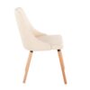Giovanni - Contemporary Dining Chair (Set of 2) - Natural / Cream - Image 3
