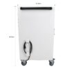 Mobile Charging Cart And Cabinet For Tablets Laptops 30 Device With Combination Lock - Antique White - Image 11