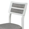 6 Piece Dining Set Classic And Traditional Style, Includes Dining Table, 4 Upholstered Chairs & Bench - White / Gray - Image 10