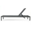 Outdoor Chaise Lounge Chair, Aluminum Adjustable Outside Chair For Pool Patio Beach Yard, All Weather Use UV Resistant 400Lbs Weight Capacity - Gray - Image 9