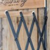 Laundry Rack With Accordion Design - Brown / Black - Black Brown - Image 11