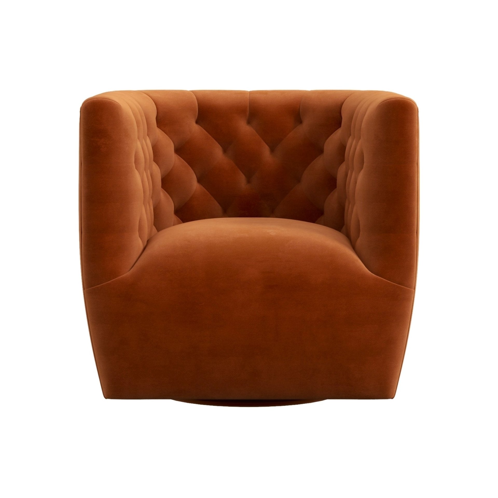Delaney - Swivel Chair - Burnt Orange - Image 11
