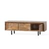 TV Stand With 3 Cabinets For TVs Up To 59" - Natural - Image 5