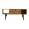 Pineapple Carve Sliding Media Unit - Oak - Image 2