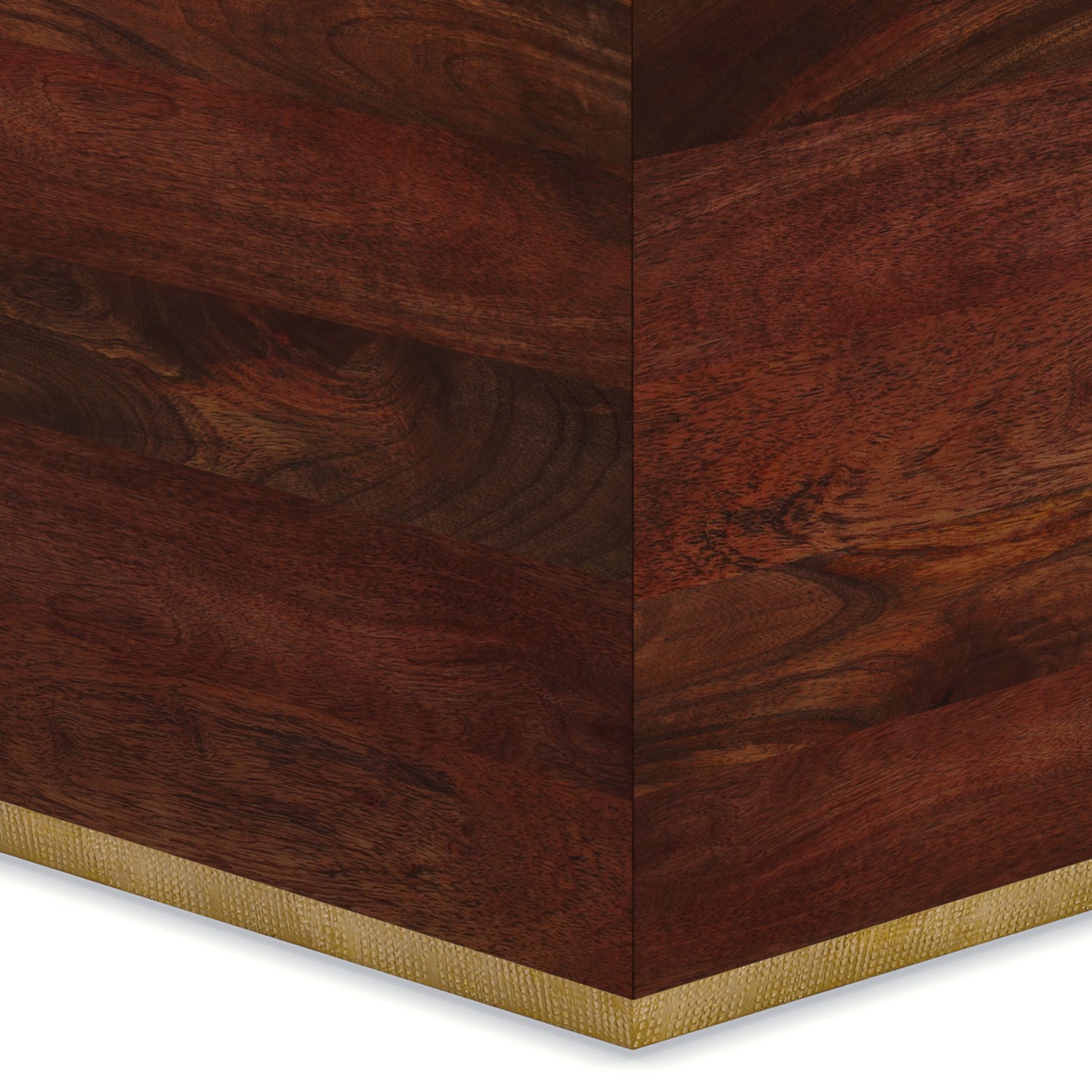 Abba - Square Coffee Table - Cognac Brown - Image 4