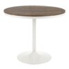 Dakota Charlotte - 5 Piece Contemporary Dining Set - White / Brown / Light Gray - Image 3