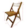 Folding Special Event Chairs, Foldable Style (Set of 4) - Honey - Image 3