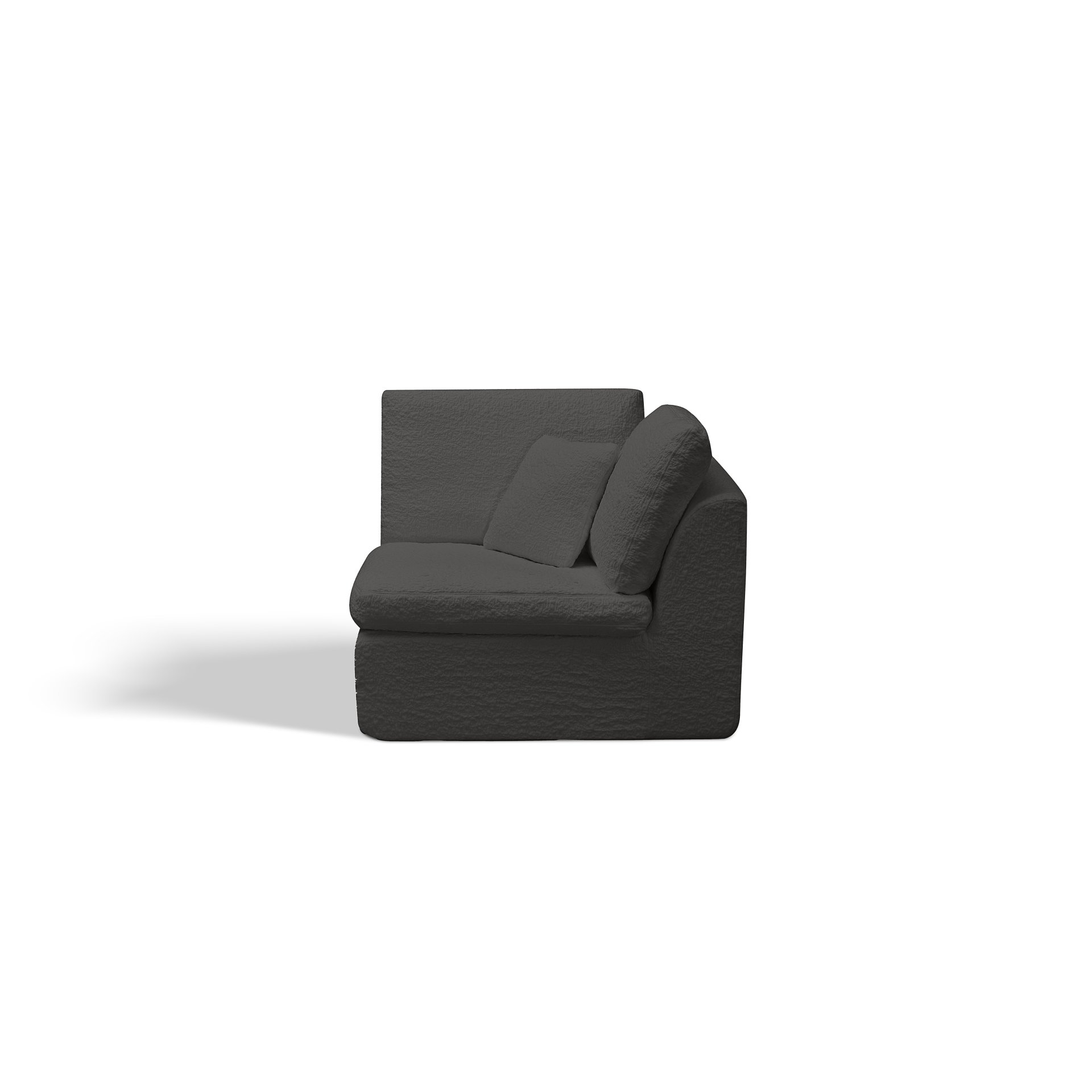 Cloud L Shape Modular Sectional Sofa With Ottoman, 3 Seater Convertible Couch - Gray - Image 13