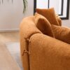 Compression Sofa:4 Seater Orange Sofa With Wood Grain Chenille Fabric, 30D, 60 Hardness Full Sponge, 4 Pillows For Living Room, Home Furniture Sleeper Sectional Sofa For Apartment - Image 21