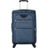 Softside Luggage Expandable 3 Piece Set Suitcase Upright Spinner Softshell Lightweight Luggage Travel Set - Dark Blue - Image 16