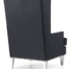 Elegant Traditional Accent Chair - Black - Image 4
