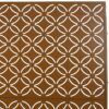 Freestanding Decorative Privacy Screen For Deck Balcony Patio, Metal Privacy - Brown - Image 8
