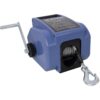 Reversible Electric 12V Trailer Winch For Boats Up To 5000 Lbs, Galvanized Wire Rope Casing - Blue - Image 2