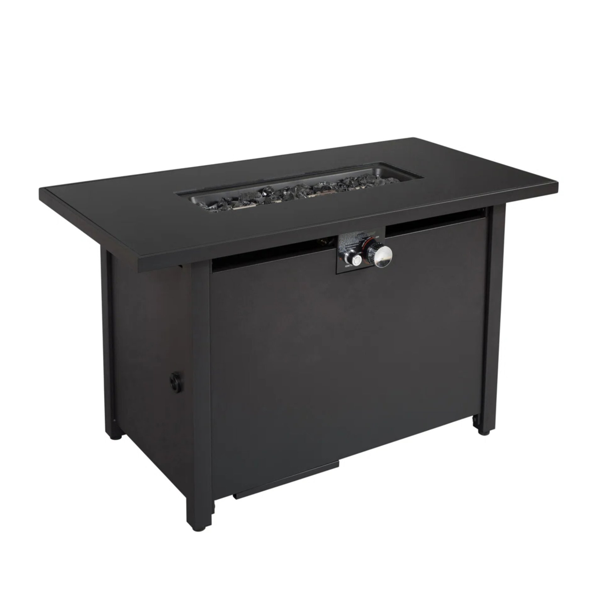 Rectangle Fire Pit - Black - Image 5